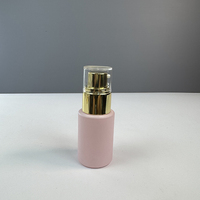 Emballage de luxe pour soins de la peau en verre rose de 20 ml, 30 ml, 40 ml, 50 ml, pot à crème pour le visage et flacon de lotion, sérum, huile, flacons cosmétiques en verre