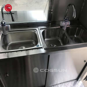 Trang bị đầy đủ thực phẩm di động xe tải thực phẩm giỏ hàng thực phẩm inused xe tải Trailer để bán trái cây di động và bán hàng tự động Trailer với tủ lạnh - Product Image 3