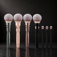 Lot de 4 pinceaux de maquillage magnétiques en gros pour usine – Pinceaux cosmétiques, pinceau poudre, pinceau estompeur, pinceau fard à paupières