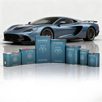 A06 Revêtement liquide bleu transparent haute brillance Échantillon gratuit Revêtement de surface pour carrosserie automobile Peinture de finition automobile 1K Peinture acrylique