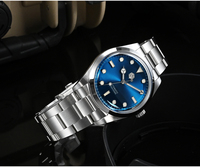 Haute qualité en gros 36mm en acier inoxydable 316l dôme saphir 20atm plongeur plongée mécanique automatique montre hommes à vendre