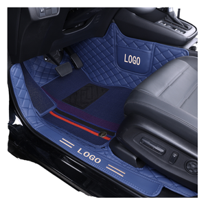 Alfombrillas de Coche de Cuero de Lujo Personalizadas de Doble Capa, Prensadas en Caliente, 9D 5D 7D, Impermeables, de 10 mm de Grosor, Juego Completo para Korando <span class=keywords><strong>Santa</strong></span> <span class=keywords><strong>Fe</strong></span> X5 Q5 - Product Image 1