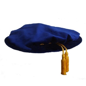 Gorro de Graduación Doctoral de Terciopelo Negro Estilo Británico, Gorro Tudor/Beefeater - Product Image 5