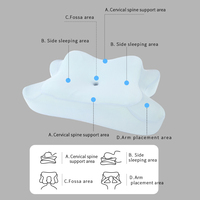 Oreiller orthopédique ergonomique en mousse à mémoire de forme à rebond lent pour le soutien de la colonne cervicale pour le sommeil profond