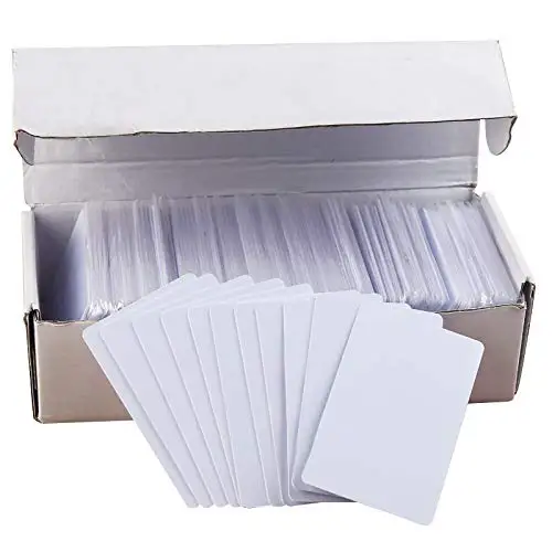 Custom Printing ISO1443A 13.56Mhz Ntag213 Ntag215 Ntag216 Pvc White Smart Carte NFC Blank Card RFID Card