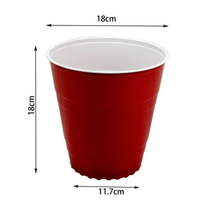 Vasos Gigantes <span class=keywords><strong>de</strong></span> Plástico Rojo Personalizados, Vasos Gigantes para Beer Pong, Vasos Rojos para Fiestas, para Beber, Fiestas, Juegos <span class=keywords><strong>de</strong></span> YardPong - Product Image 1
