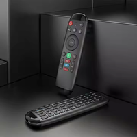 Control Remoto Inalámbrico M6 Voice 2.4GHz con Aprendizaje de Código Variable, Mini Teclado de Doble Cara (Plástico)