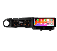 Pour Jeep Wrangler 18-22, écran tactile 12,3 pouces, modification du tableau de bord de la voiture avec navigation intégrée, GPS Android, DSP, USB et CarPlay.