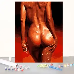 Atacado Beleza Nude Pintura por Números Quadro Custom Home Decoração Retrato Pintura A Óleo DIY Pintura Da Lona por Números
