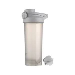 BPA नि: शुल्क बिग क्षमता ताला बहु समारोह प्रोटीन प्रकार के बरतन प्लास्टिक हिला बोतल