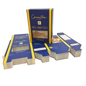 Custom Lock Bottom Box For Jigsaw Puzzles Packaging Paper Boxes With Window