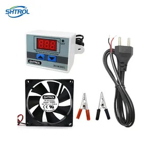 XH-W3001 Intelligent Digital Thermostat temperature controller combo (220V / 1500W) FAN MAINS POWER CORD Alligator Clips