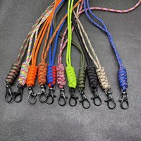 Cordon de téléphone tissé à la main avec boucle métallique, noir, bleu royal, orange, vert militaire, gris floral, six couleurs disponibles