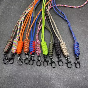 Cordon de téléphone tissé à la main avec boucle métallique, noir, bleu royal, orange, vert militaire, gris floral, six couleurs disponibles - Product Image 3