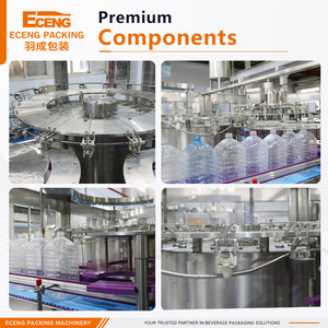 Machine de remplissage et d'étiquetage de bouteilles d'eau entièrement automatique, performance de remplissage stable et précise, adaptée à différents types - Product Image 1