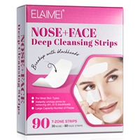 Patch nasal personnalisé de marque privée ELAIMEI, bandes nasales pour soins de la peau en zone T, nettoyage en profondeur, élimination des points noirs, bandes nasales