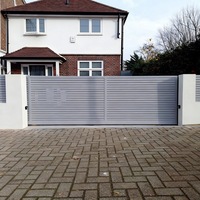 Portails coulissants en acier galvanisé, portails en aluminium sur mesure, ouvre-portail électrique, motorisé, robuste, automatique, pour clôture