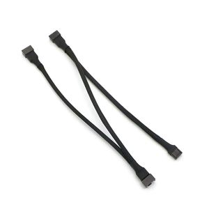 Angitu 26awg kipas pendingin Motherboard lengan hitam, 15cm kipas pendingin 3 arah 4pin/kabel PWM pria ke Wanita - Product Image 2