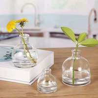 Diffuseur d'arômes en verre avec perles de bois volatiles florales pour parfumer la maison