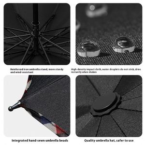 Parapluie publicitaire double pour homme Ten-Bone, 70 % manuel, pliable, motif imprimé - Vente en gros et dropshipping - Product Image 4