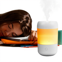 Diffuseur d'huiles essentielles à ultrasons, type brume, lumières colorées, lampe à huile essentielle, silencieux, pour la maison, le bureau, la chambre à coucher