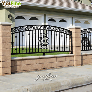 Valla ornamental para exterior, valla de hierro forjado Victoriano de alta calidad, precio barato - Product Image 5