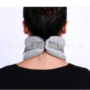 Soporte cervical para la columna vertebral, color gris, ajustable, para el cuidado del cuello en adultos - Product Image 1