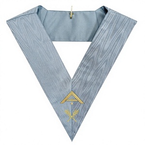 COLLAR DE OFICIAL DE REGALIA MASÓNICO DE RITO TRADICIONAL FRANCÉS PRIMERA GUARDIA - Product Image 1
