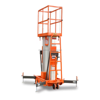 Plateforme élévatrice à double mât en aluminium ou élévateur à double poteau en alliage d'aluminium pour travaux en hauteur