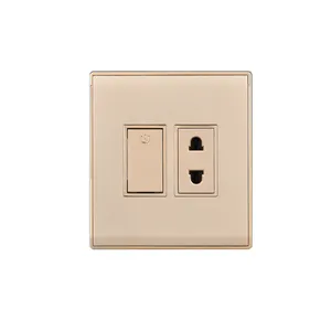 15A Standard Power Socket 86 Type Panel Pakistan Foreign Trade Special Wall Power Switch Socket Panel