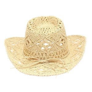 Wide Brim <b>Straw</b> <b>Hat</b> Men & Women's <b>Summer</b> <b>Straw</b> <b>Hat</b> Cowboy Cowgirl Shapeable Hollow Out Woven Roll Up Beach Sun <b>Hat</b> - Product Image 4