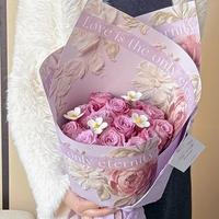 Papier d'emballage pour fleurs LUCIA 37*52cm, matériel d'emballage pour bouquets, papier nacré pour bouquets LF161416