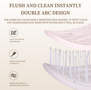 Nuova Spazzola per Capelli Compatta e Impermeabile, Design Oblungo, per Rimozione dei Peli Ricci e Massaggio, Personalizzabile - Product Image 2