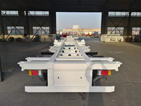 Semi-remorque porte-conteneurs en acier Panda Skeleton pour transport de conteneurs, 40T, 43 essieux, 45 pieds