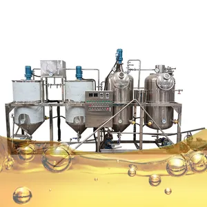 3-5 Ton Sunflower Flax Oil Refining Machine Veggie Oil Purifier Refinery Machine Plant Cooking Edible Oil Making Machine