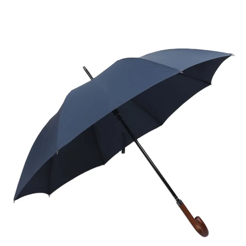 Khuyến Mãi Tùy Chỉnh Umbrella Chất Lượng Cao Gỗ Xử Lý Mưa Umbrella Với Biểu Tượng Tùy Chỉnh In Quảng Cáo Bán Buôn Ô Dù