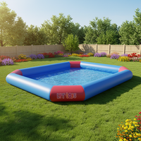 Piscine gonflable Zorb résistante aux déchirures et aux UV, portable, pour location de fête estivale, piscine gonflable pour la baignade