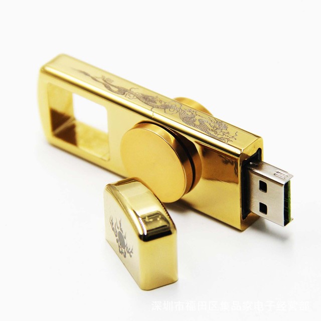 Wholesale Solid Brass USB Finger Spinner Hand Spinner