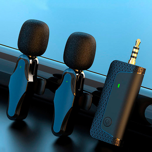 Micrófono Inalámbrico <span class=keywords><strong>de</strong></span> Solapa K35 Pro 2 en 1 con Conector <span class=keywords><strong>de</strong></span> Audio <span class=keywords><strong>de</strong></span> 3.5 mm, Micrófono Lavalier para <span class=keywords><strong>Podcast</strong></span>, Grabadora para Cámara, FB, Youtube - Product Image 3