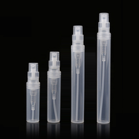Mini flacon pulvérisateur rond en plastique PP pour désinfectant pour les mains, sérum de soin de la peau, atomiseur de parfum rechargeable à brume fine