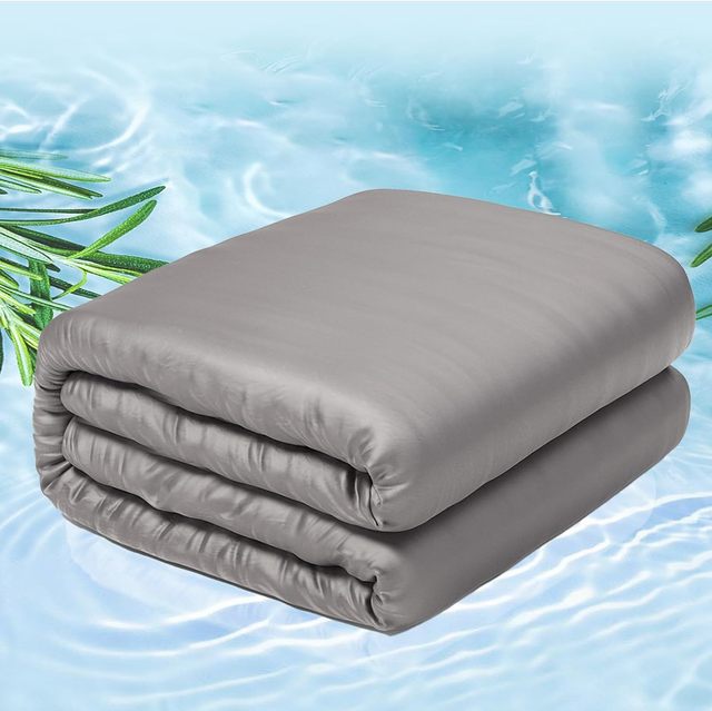 Modern Style Cooling Bamboo Adults Quilted Weighted Blanket Twin Queen King Size Machine Washable for Autism Winter Home Woven