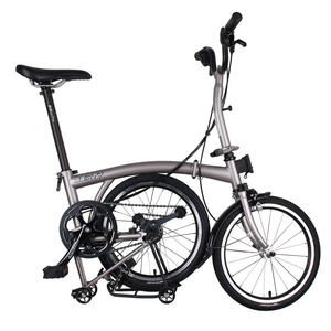 Bicicleta Plegable de <span class=keywords><strong>16</strong></span> Pulgadas, 6 Velocidades, Frenos C, Ligera, Portátil, con Marco de Acero de Tres Pliegues, Pedales Ordinarios y Llantas de Aleación de Aluminio - Product Image 4