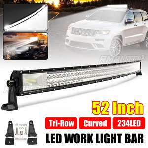 Barre lumineuse LED 52 pouces 702W 70200LM, feux de travail LED 12V 24V, faisceau combiné spot et large pour camion, tracteur, SUV, 4x4, 4WD, tout-terrain, barre lumineuse - Product Image 1
