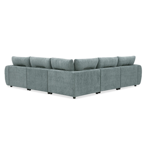 Canapé modulaire en forme de L HCT09 en mousse haute densité, collection Cloud, moderne, garantie 5 ans, pour salon - Vente directe usine - Product Image 4