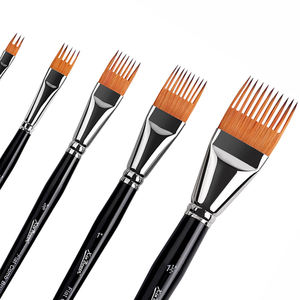 Xin Bowen - Juego de 5 Cepillos Profesionales Planos para Peinar, con Tubo de Cobre, Cerdas de Nailon Resistentes para Artistas - Product Image 2