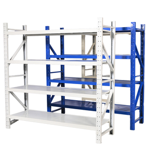 Étagères de garage en acier multi-niveaux, étagère de rangement à 4 niveaux, <span class=keywords><strong>structure</strong></span> métallique robuste, protection ESD, revêtement en poudre, capacité moyenne, sur mesure - Product Image 2
