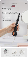 Elektrischer Silikon-Analplug Vibrierendes Ei mit Mini Analdehner für Männer/Frauen Mehrere Geschwindigkeiten & Vibrationsmuster für Anale Anwendung