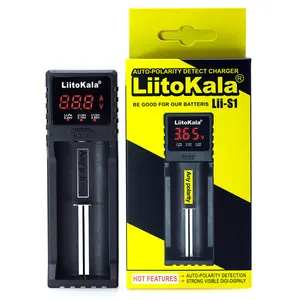 LiitoKala Lii-S1 26650用高品質バッテリー充電器18650リチウムバッテリー充電器Lii-S1用シングルスロットスマート充電器