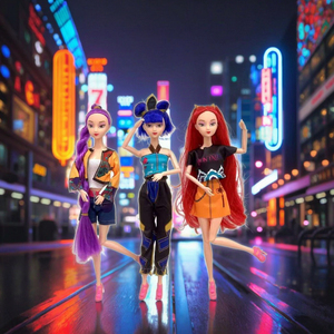 新しいK-POPデーモンハンターズ6個セットPVCモデル玩具フィギュアコレクタブルDIYオーナメントブラインドボックスおもしろ人形ユニセックス - Product Image 4