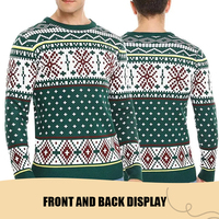 OEM Arbre de Noël Pull Cardigan Pull Hiver Nouveau Lâche Premium Unisexe Personnalisé Tricoté pour Hommes Pull de Noël